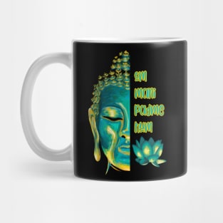 Om Mani Padme Hum Buddha Face Buddhist Mantra Mug